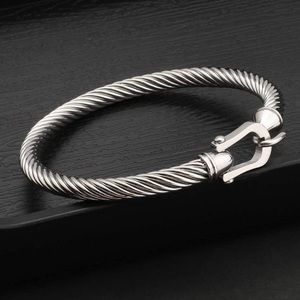 Cable Wire Bracelets for Women charm bangle